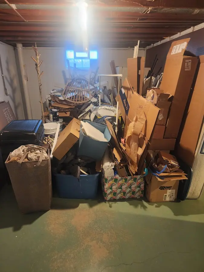 Roll-off dumpster container at job site for Concrete Dumpster Rental in Mount Pocono